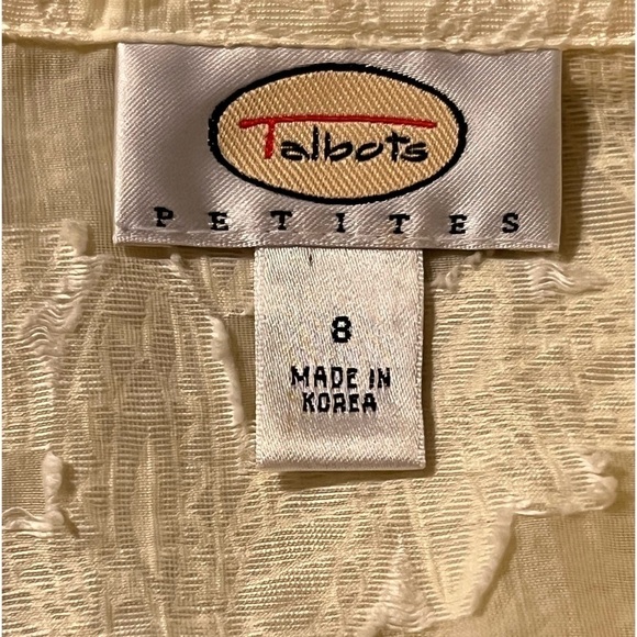 Talbots petites linen blend blouse size 8 - Picture 9 of 9